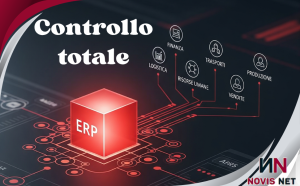 Rappresentazione concettuale di un gestionale a moduli che unifica tutte le funzioni aziendali per un controllo totale e una gestione fluida.
